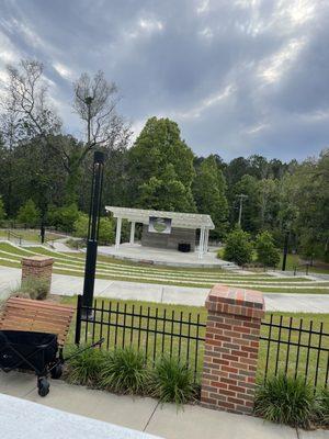 Inside overlooking amphitheater