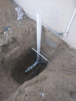 Sewer line repairs