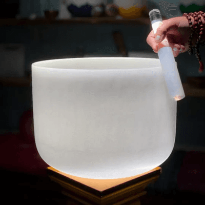 Quartz Crystal singing bowl.