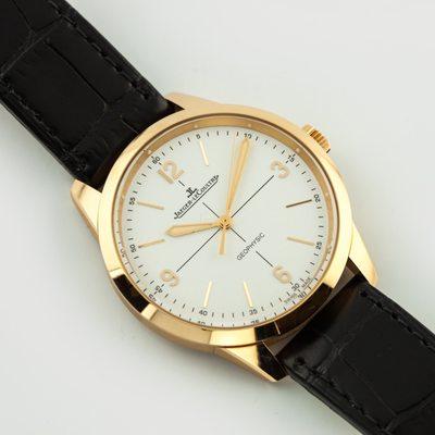 Jaeger Le Coultre Geophysic watch with 18k pink gold case