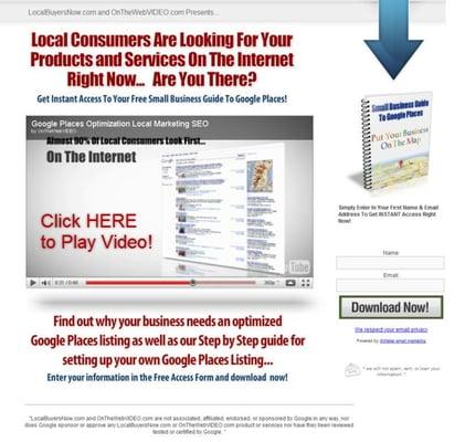 How to Get a FREE Google LOCAL  Business Webpage at LocalBuyersNow.com