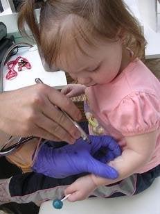 Even babies love airbrush tattoos!