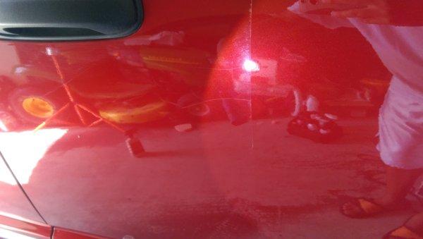 Before and after of your paint correction on a Dodge Ram