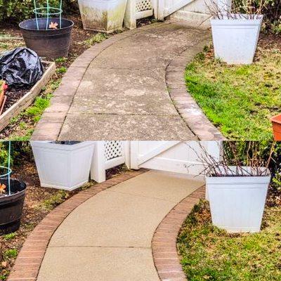 Walkway cleaned