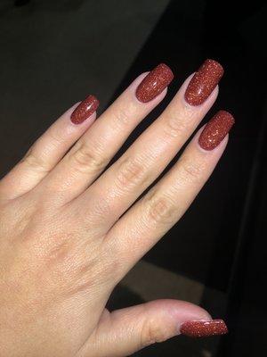 Dip powder manicure