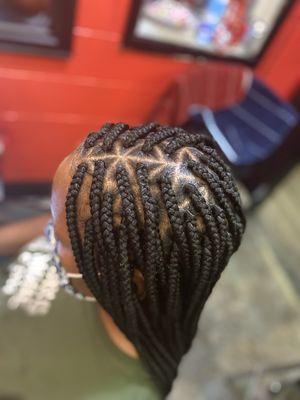 Triangle box braids