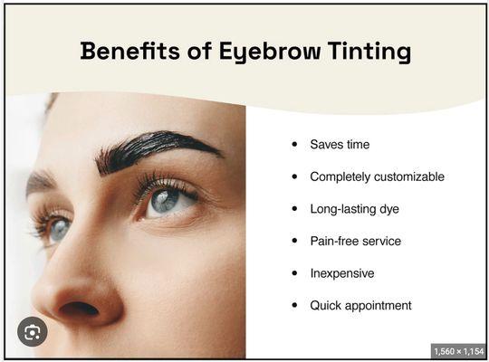 Eyebrow Tinting