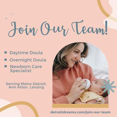 Join Our Team - More details on our website