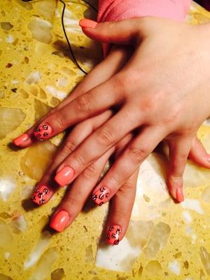 Ladybug nails