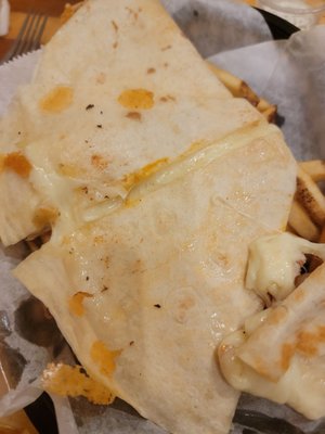 Kids cheese quesadilla (forgot to take the pic before I started eating).