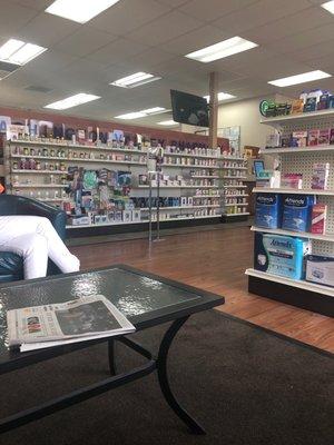 Waiting area and main shop floor