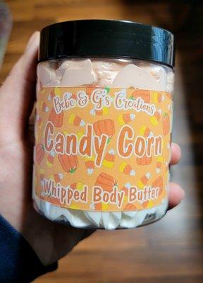 whipped body butters, sugar scrubs, salt scrubs, tumblers, bar soaps, personalized tshirts, totes, cups, key chains, etc