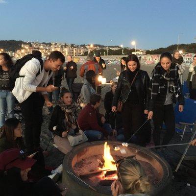 Bonfire on Ocean Beach