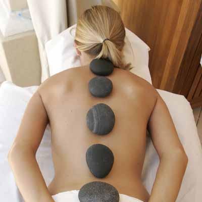 stress relieving stone massage