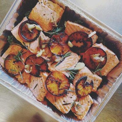 Burnt Orange & Rosemary Salmon