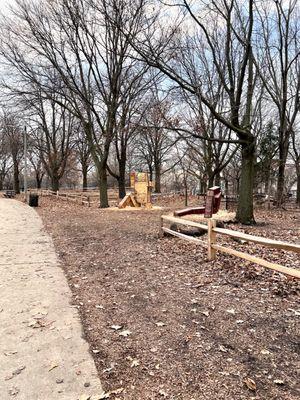 View coming down towards the dork park from the north side