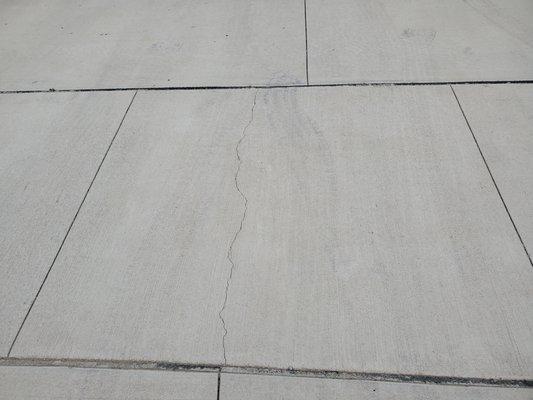 If you want you Concrete to  Crack like this within one year of installation, then this is your place. If not take your Bussiness elsewhere