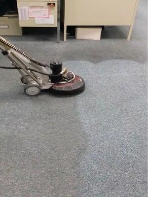 Look what our carpet cleaning system can do for you!