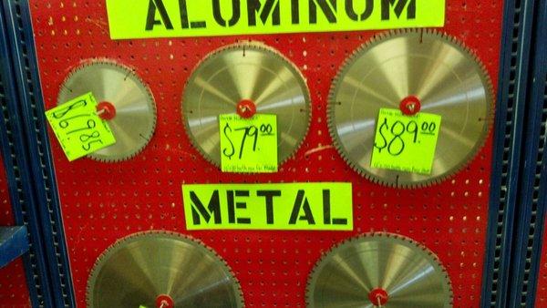 Aluminum & Metal Blades