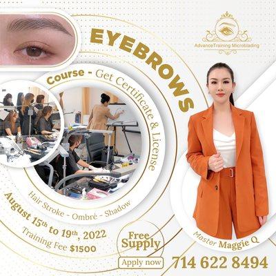 Eyebrows Course $1500