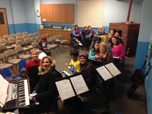 Graduation rehearsal at Kids' Music Playground!