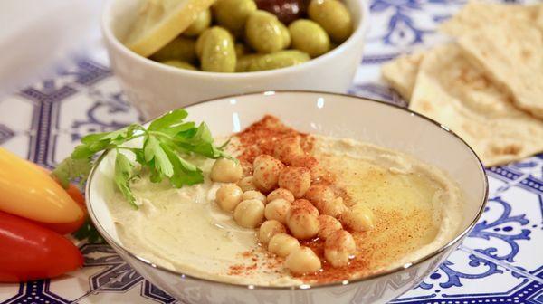 Freshly made hummus from Zarzour Kabob & Deli