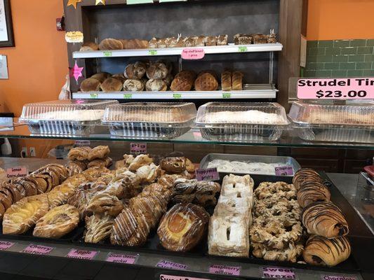 Fresh homemade authentic German Pastries , strudel and breads.