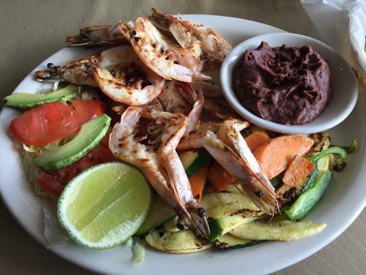 The Grilled Fish and Shrimp (#7): as beautiful as it is tasty...