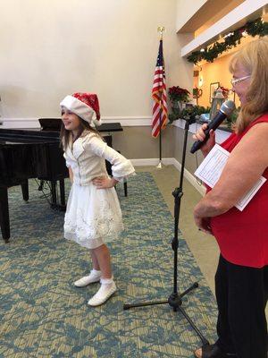 Christmas Recital at Assisted Living