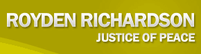 Richardson Royden C, Justice of the Peace logo