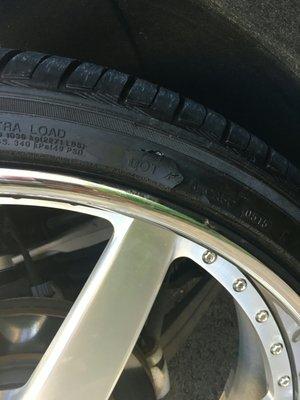 Tire got flat by the mechanic