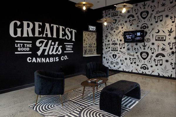 Greatest Hits Cannabis Dispensary Entranceway