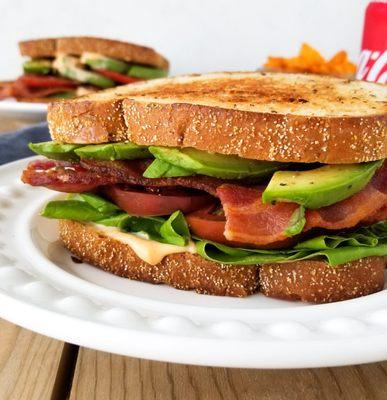 What's for lunch? How about a BLT on rye with avocado and spicy mayo... Yum! All of our sandwiches and wraps are made to order.