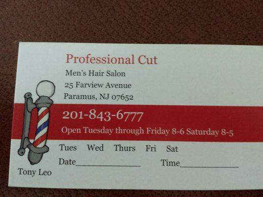 Professional Cut moved to 25 Fairview Avenue in 2015.