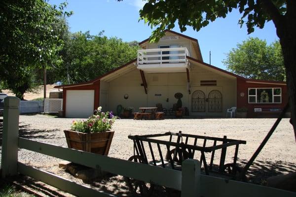 Tasting room in the converted barn