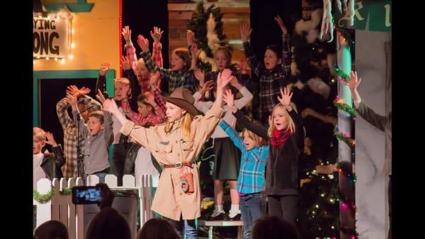 These are some of the photos of my kids in the 2015 Christmas program.