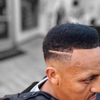 Low Bald Fade w/part