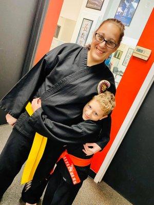 Martial Arts International Mommy and Son's Class :-)