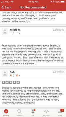 If you click the reviews not recommended by yelp you will see many many more just like these.