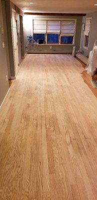 Old 5/16 prefinished floors with the right experience can be resanded..