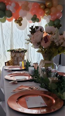 Elegant tablescape.