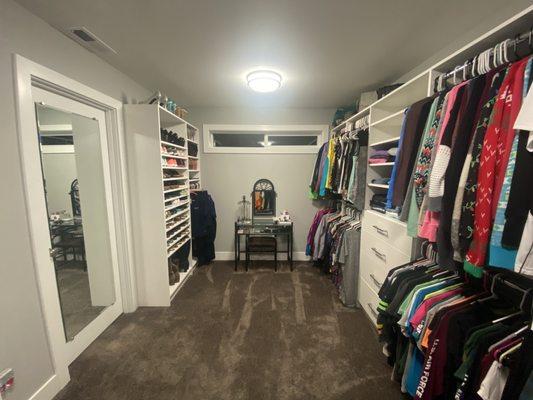 Master closet