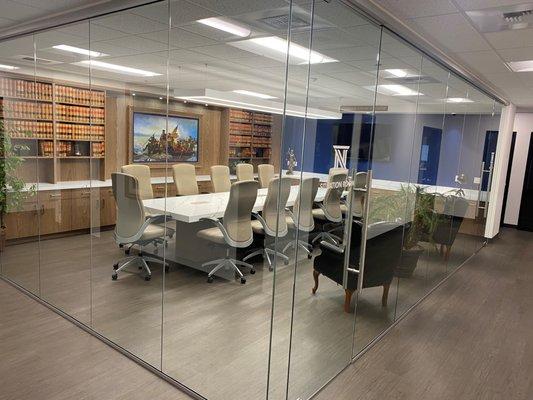 Our boardroom for meeting with clients or for depositions.