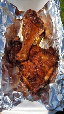 2 piece BBQ chicken $6.00 winner today