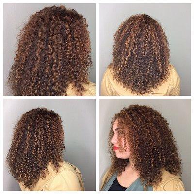 Deva Cut and highlight color by Elyse The Glamologist.