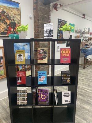 One shelf of book selections