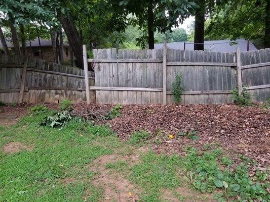 An absolutely horrible job simply removing a pile of debris... LAZY!