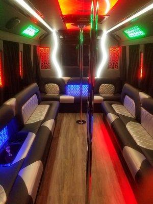 Avaron 22 Passenger Party Bus - Interior