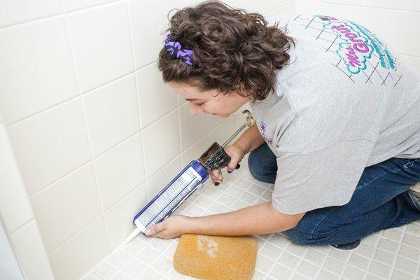 We fix broken and old grout, caulk lines, and more.