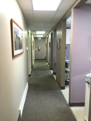 Hallway of operatories